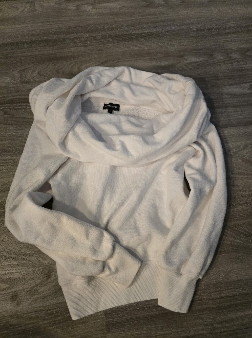 Carbon White Terry Pullover